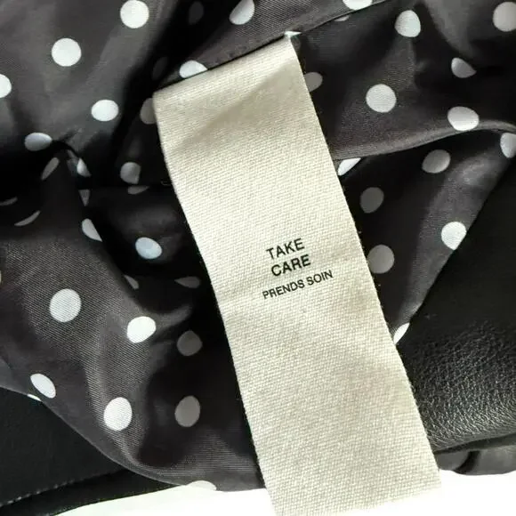 Anthropologie Avec Les Filles Faux Leather Jacket Black Size XS - Picture 8 of 13